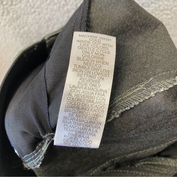 Democracy Ab Technology Greyish Olive Skinny Leg Pants Sz 4 - Picture 9 of 10